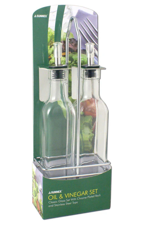 Oil Vinegar Set 2pc L 11cm W 6.5cm H 32cm