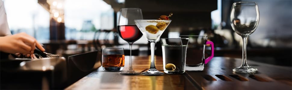 Acense 6X 225ml Multicolour Base Zen+ Glass Coffee Mugs �C Stylish Tea, Latte, Cappuccino, and Hot Chocolate Cups, Heat and Shock Resistant