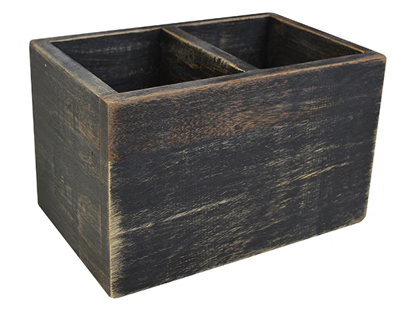 Naturals Condiments Crate Black Wash