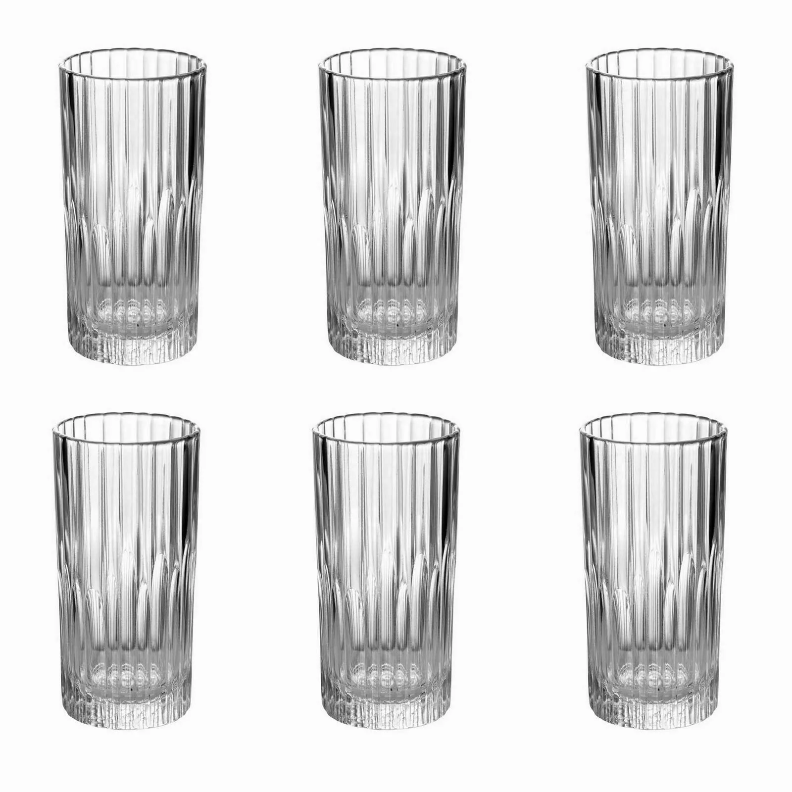 Duralex Manhattan Vintage Collins Gin Highball Cocktail Glasses 305ml x 6