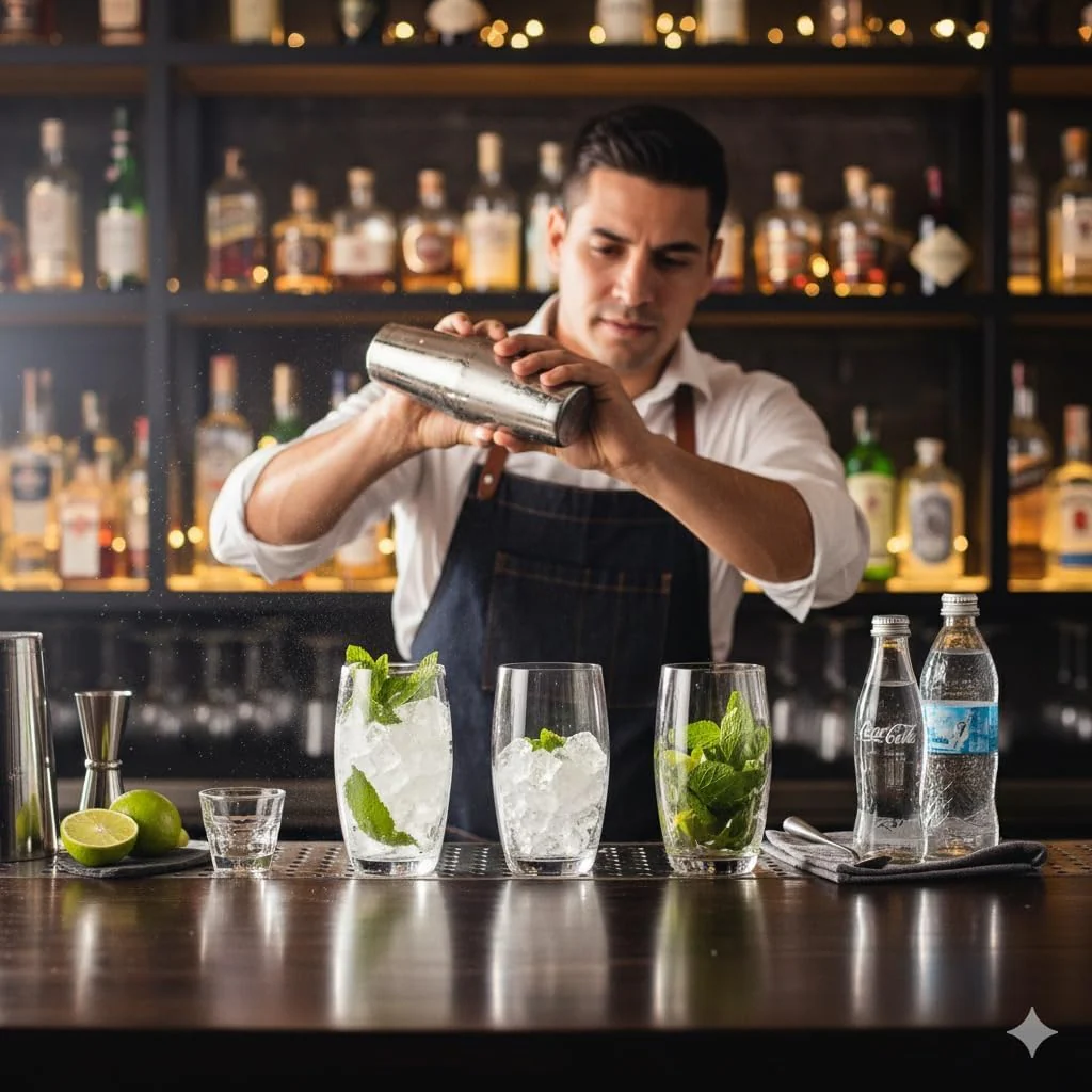 Acense 6X 510ml Clear Empire Highball Glasses �C Tall Glasses for Water, Gin, Juice, Cocktails, and More, Dishwasher Safe